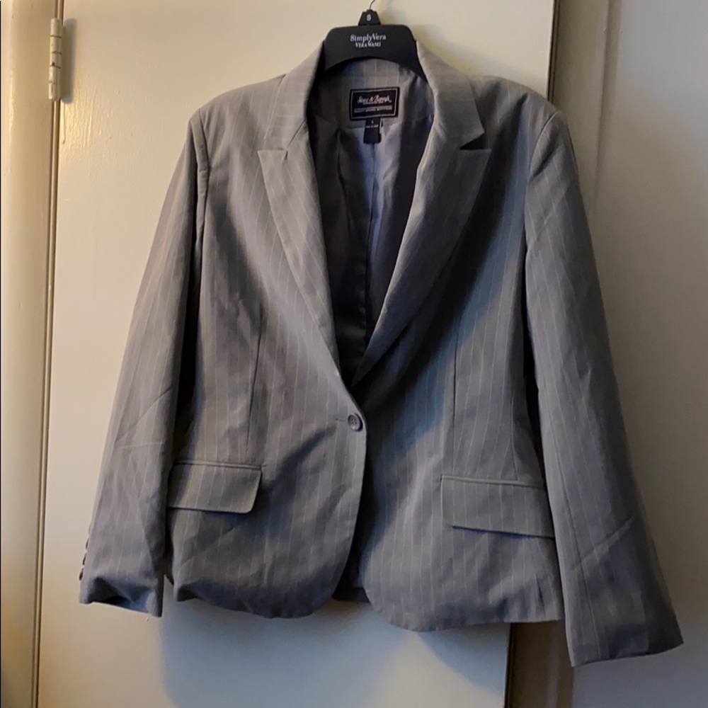 Pin striped blazer